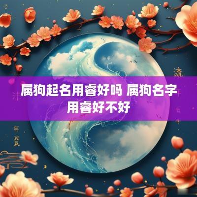 属狗起名用睿好吗 属狗名字用睿好不好