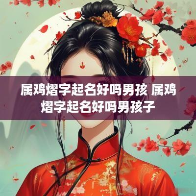 属鸡熠字起名好吗男孩 属鸡熠字起名好吗男孩子