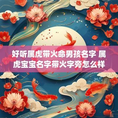 好听属虎带火命男孩名字 属虎宝宝名字带火字旁怎么样