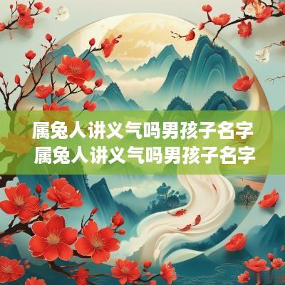 属兔人讲义气吗男孩子名字 属兔人讲义气吗男孩子名字怎么取