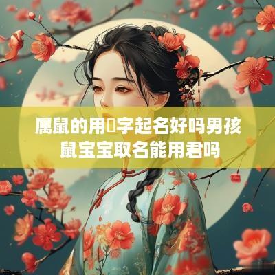 属鼠的用珺字起名好吗男孩 鼠宝宝取名能用君吗