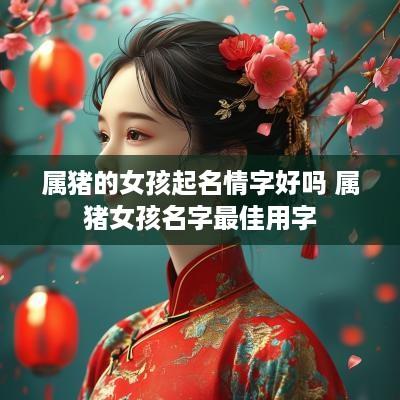 属猪的女孩起名情字好吗 属猪女孩名字最佳用字