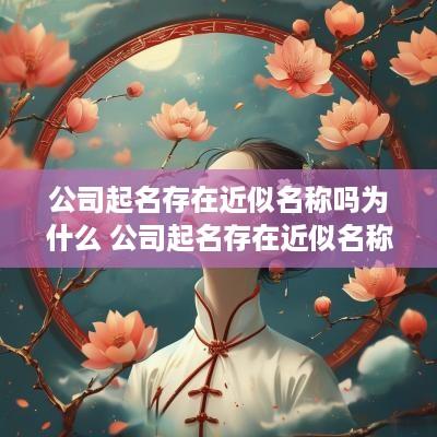 公司起名存在近似名称吗为什么 公司起名存在近似名称吗为什么呢
