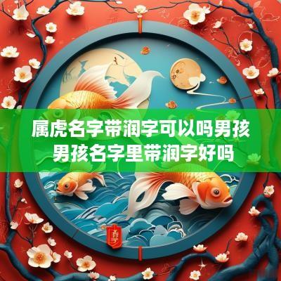 属虎名字带润字可以吗男孩 男孩名字里带润字好吗