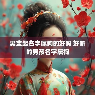 男宝起名字属狗的好吗 好听的男孩名字属狗