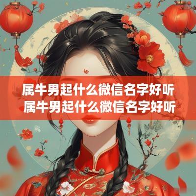 属牛男起什么微信名字好听 属牛男起什么微信名字好听又霸气