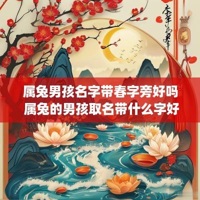 属兔男孩名字带春字旁好吗 属兔的男孩取名带什么字好