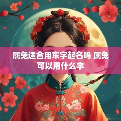 属兔适合用东字起名吗 属兔可以用什么字