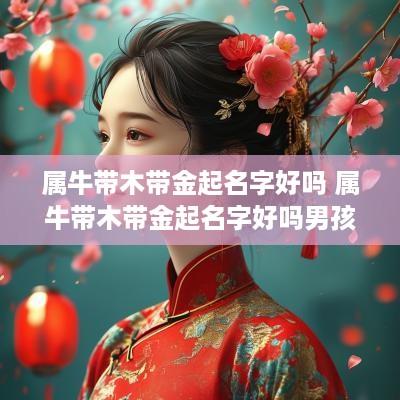 属牛带木带金起名字好吗 属牛带木带金起名字好吗男孩