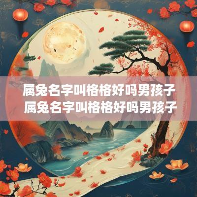 属兔名字叫格格好吗男孩子 属兔名字叫格格好吗男孩子怎么取