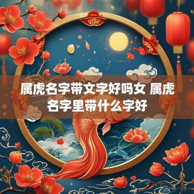 属虎名字带文字好吗女 属虎名字里带什么字好
