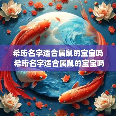 希珩名字适合属鼠的宝宝吗 希珩名字适合属鼠的宝宝吗女孩