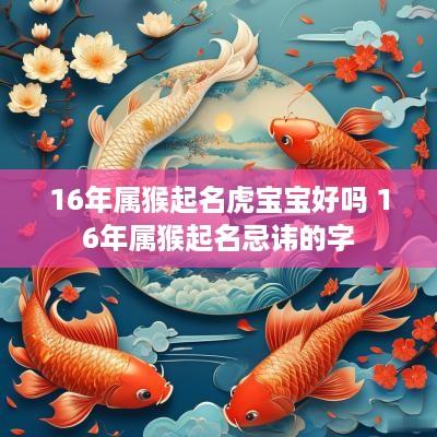 16年属猴起名虎宝宝好吗 16年属猴起名忌讳的字
