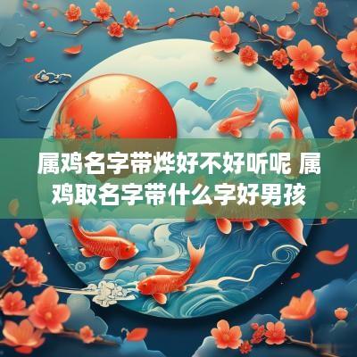 属鸡名字带烨好不好听呢 属鸡取名字带什么字好男孩