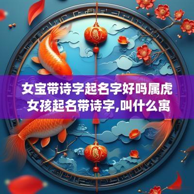女宝带诗字起名字好吗属虎 女孩起名带诗字,叫什么寓意好
