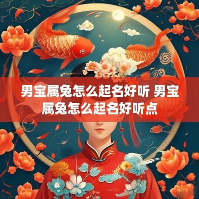 男宝属兔怎么起名好听 男宝属兔怎么起名好听点