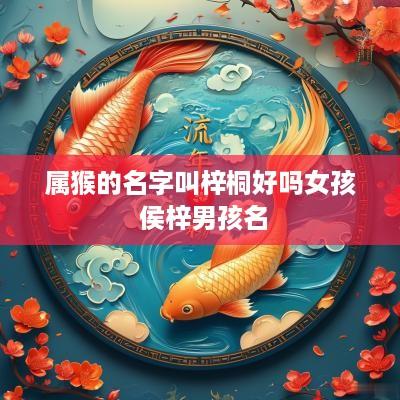 属猴的名字叫梓桐好吗女孩 侯梓男孩名