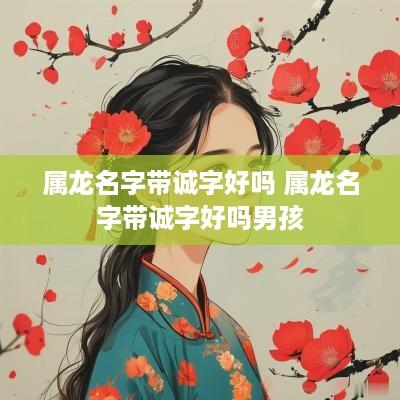 属龙名字带诚字好吗 属龙名字带诚字好吗男孩