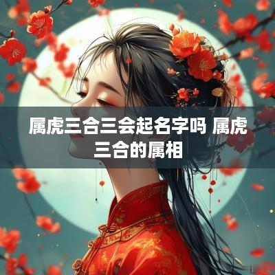 属虎三合三会起名字吗 属虎三合的属相