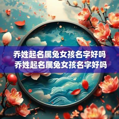 乔姓起名属兔女孩名字好吗 乔姓起名属兔女孩名字好吗怎么取