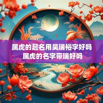 属虎的起名用吴瑞裕字好吗 属虎的名字带瑞好吗