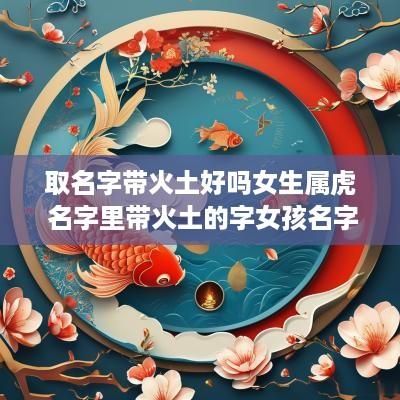 取名字带火土好吗女生属虎 名字里带火土的字女孩名字