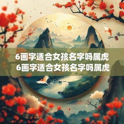 6画字适合女孩名字吗属虎 6画字适合女孩名字吗属虎的
