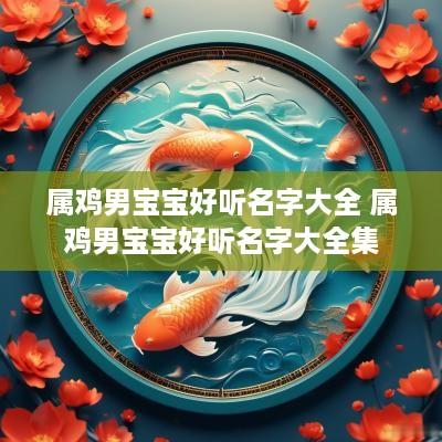 属鸡男宝宝好听名字大全 属鸡男宝宝好听名字大全集