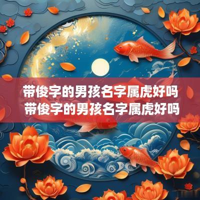 带俊字的男孩名字属虎好吗 带俊字的男孩名字属虎好吗