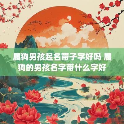 属狗男孩起名带子字好吗 属狗的男孩名字带什么字好