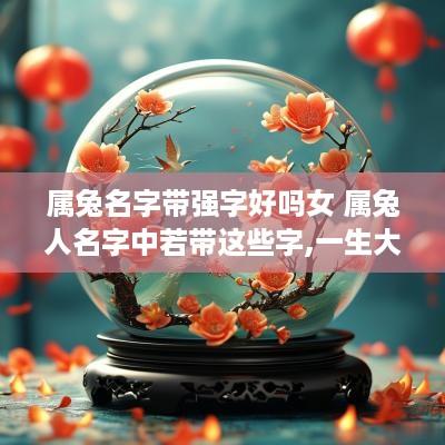 属兔名字带强字好吗女 属兔人名字中若带这些字,一生大富大贵
