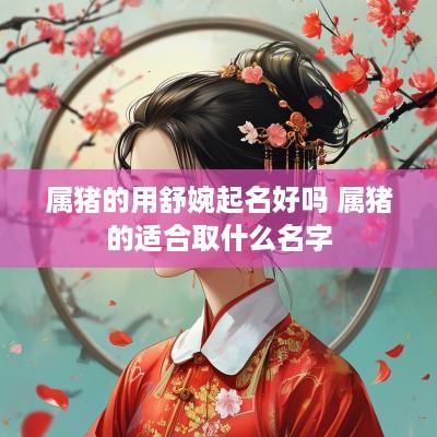 属猪的用舒婉起名好吗 属猪的适合取什么名字