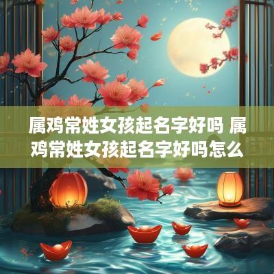 属鸡常姓女孩起名字好吗 属鸡常姓女孩起名字好吗怎么取
