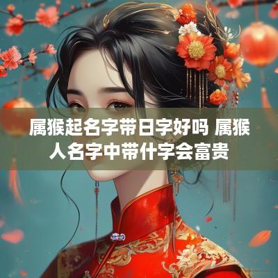 属猴起名字带日字好吗 属猴人名字中带什字会富贵