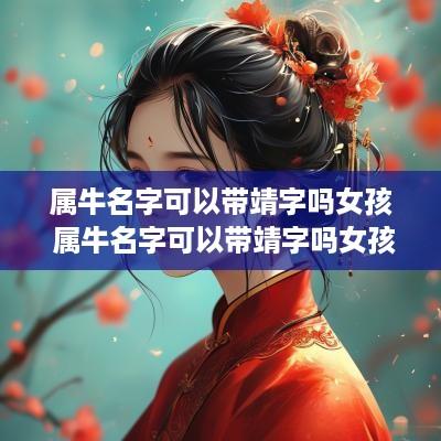 属牛名字可以带靖字吗女孩 属牛名字可以带靖字吗女孩子
