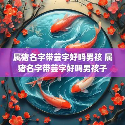 属猪名字带芸字好吗男孩 属猪名字带芸字好吗男孩子