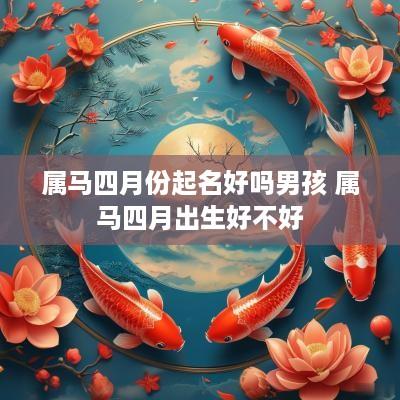 属马四月份起名好吗男孩 属马四月出生好不好