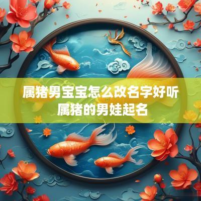 属猪男宝宝怎么改名字好听 属猪的男娃起名