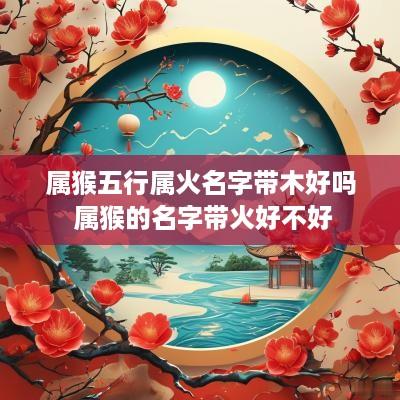 属猴五行属火名字带木好吗 属猴的名字带火好不好