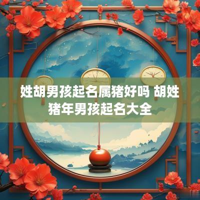 姓胡男孩起名属猪好吗 胡姓猪年男孩起名大全