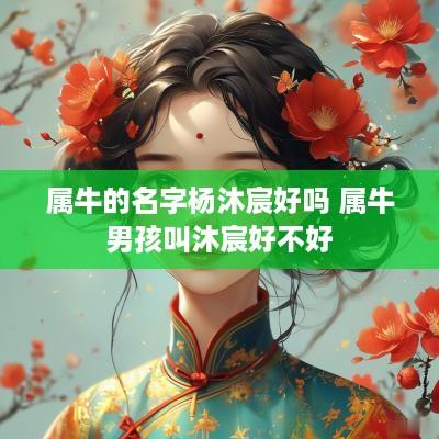 属牛的名字杨沐宸好吗 属牛男孩叫沐宸好不好