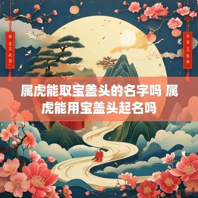 属虎能取宝盖头的名字吗 属虎能用宝盖头起名吗