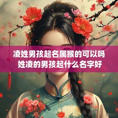 凌姓男孩起名属猴的可以吗 姓凌的男孩起什么名字好