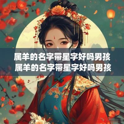 属羊的名字带星字好吗男孩 属羊的名字带星字好吗男孩子