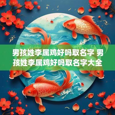 男孩姓李属鸡好吗取名字 男孩姓李属鸡好吗取名字大全