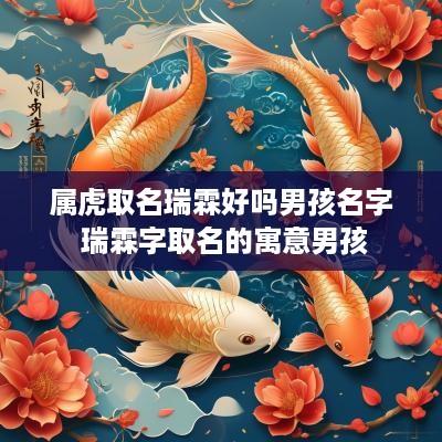 属虎取名瑞霖好吗男孩名字 瑞霖字取名的寓意男孩
