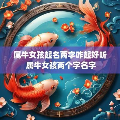 属牛女孩起名两字咋起好听 属牛女孩两个字名字