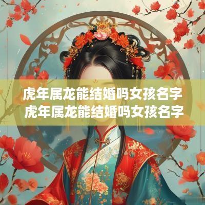 蛇年属龙能结婚吗女孩名字 蛇年属龙能结婚吗女孩名字怎么取