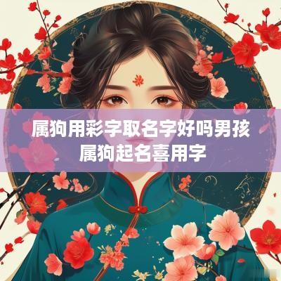属狗用彩字取名字好吗男孩 属狗起名喜用字