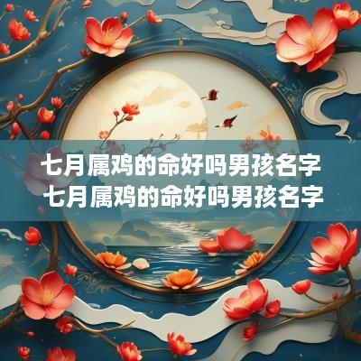 七月属鸡的命好吗男孩名字 七月属鸡的命好吗男孩名字怎么取